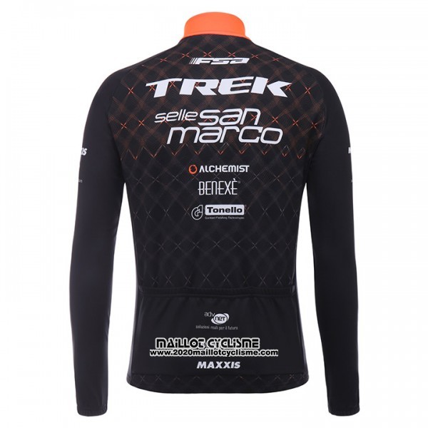 2017 Maillot Ciclismo Trek Selle San Marco Noir Manches Longues et Cuissard